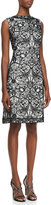 Thumbnail for your product : Tadashi Shoji Lace-Overlay Cocktail Dress, Black/Ivory