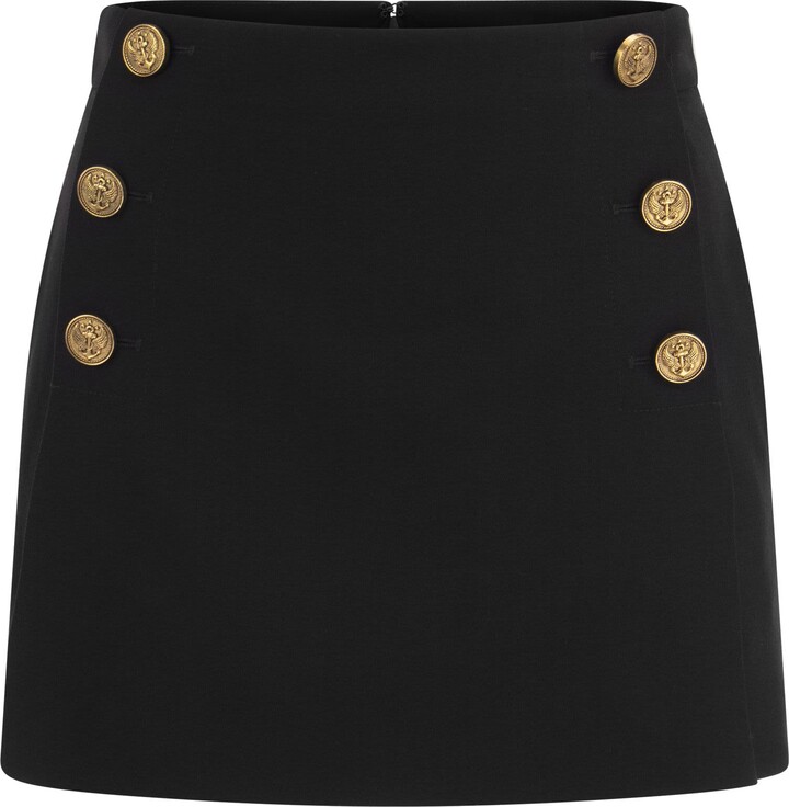 RED Valentino Viscose And Wool Shorts Skirt - ShopStyle