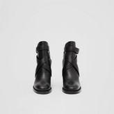 Thumbnail for your product : Burberry Monogram Motif Leather Ankle Boots