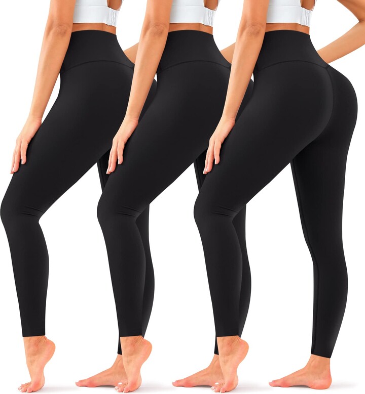 Wjustforu Women's Leggings High Waist Tummy Control Yoga Pants