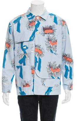 Julien David Printed Button-Up Jacket w/ Tags
