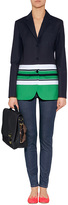 Thumbnail for your product : Michael Kors Collection Cotton Blazer in Midnight/Palm/White
