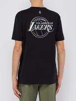 Thumbnail for your product : Marcelo Burlon County of Milan Lakers Cotton-jersey T-shirt - Mens - Black Multi