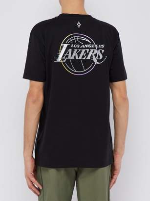 Marcelo Burlon County of Milan Lakers Cotton-jersey T-shirt - Mens - Black Multi