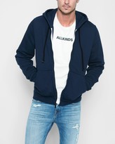 Thumbnail for your product : 7 For All Mankind Zip Through Hoodie in Vintage Blue