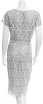 Thumbnail for your product : David Meister Metallic Crocheted Dress