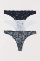 Thumbnail for your product : H&M 3-pack lace Brazilian briefs