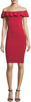 Thumbnail for your product : Elie Tahari Ruthie Ruffle Off-the-Shoulder Dress