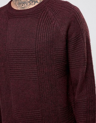 ASOS Sweater with Rib Design