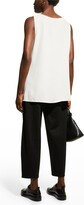 Thumbnail for your product : Eileen Fisher Crepe Scoop-Neck Side-Slit Tunic