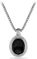 Thumbnail for your product : David Yurman DY Signature Oval Pendant with Black Onyx and Diamonds