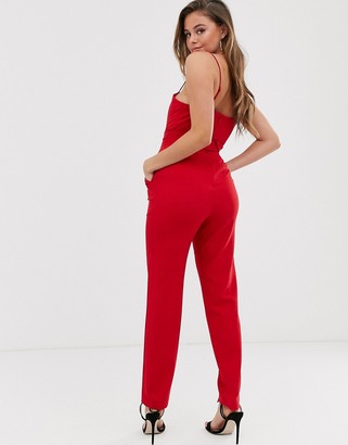 C/Meo as long as belted jumpsuit