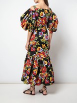Thumbnail for your product : Carolina Herrera Cold Shoulder Floral Dress