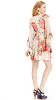 Thumbnail for your product : Betsey Johnson Bell-Sleeve Floral-Print Dress