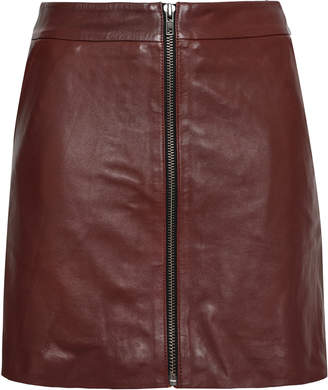 Muu Baa Muubaa Leather Mini Skirt
