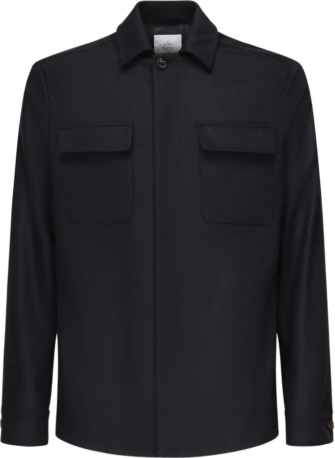 Eleventy Double-Pocket Shirt Jacket