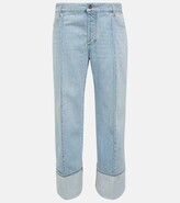 Mid-rise curved jeans 
