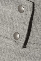 Thumbnail for your product : Barbara Casasola Stretch-cashmere And Wool-blend Wide-leg Pants - Gray