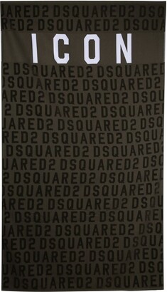 DSQUARED2 Logo-Print Bath Towel