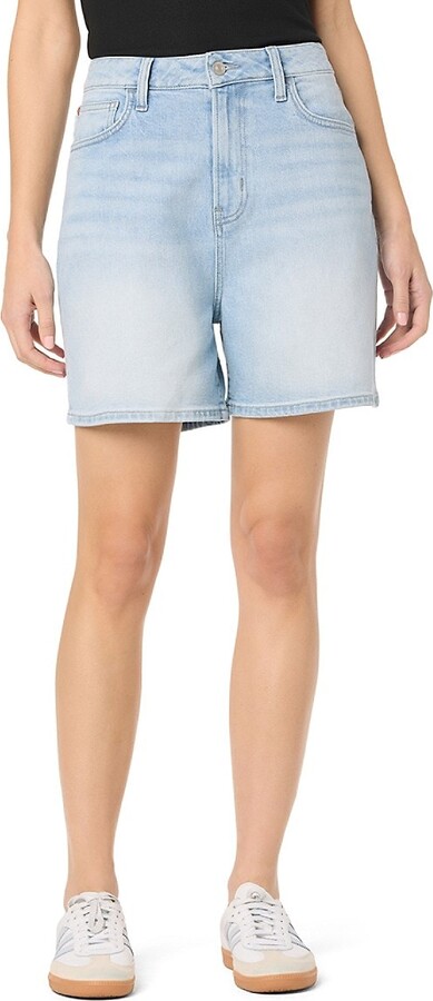 Hudson Relaxed Cotton-Blend Denim Shorts