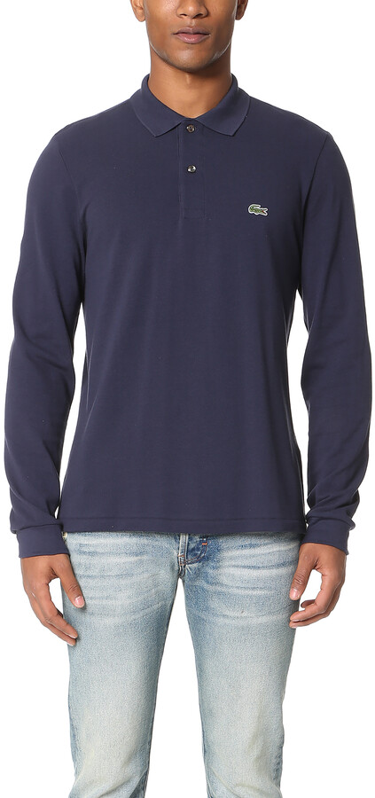 navy lacoste polo