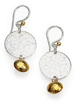 Thumbnail for your product : Gurhan Lush Sterling Silver & 24K Yellow Gold Disc Drop Earrings
