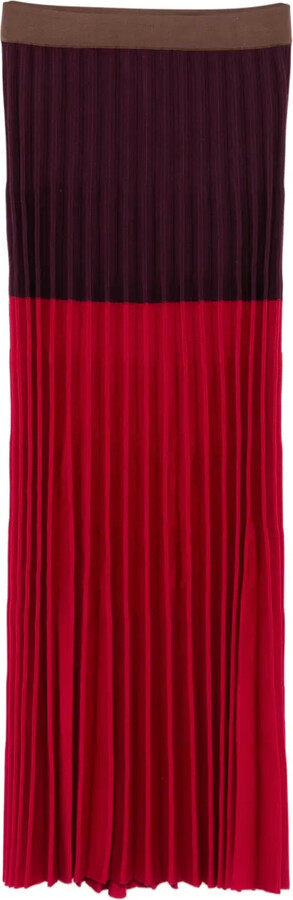 MRZ Pleated Ribbed Skirt
