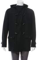 Thumbnail for your product : Christian Dior Hooded Wool Coat black Hooded Wool Coat