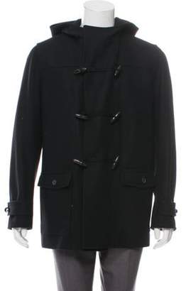 Christian Dior Hooded Wool Coat black Hooded Wool Coat