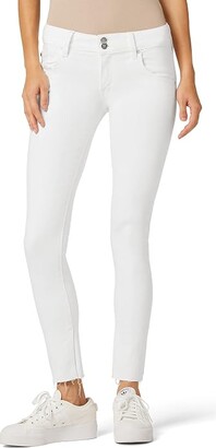 Hudson Collin Mid-Rise Skinny Ankle in White (White) Women's Clothing