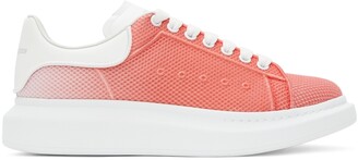 Alexander McQueen White & Red Oversized Sneakers - ShopStyle