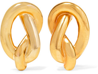 Kenneth Jay Lane Gold-plated Clip Earrings - one size