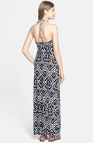 Thumbnail for your product : T-Bags 2073 Tbags Los Angeles Print Jersey Maxi Dress
