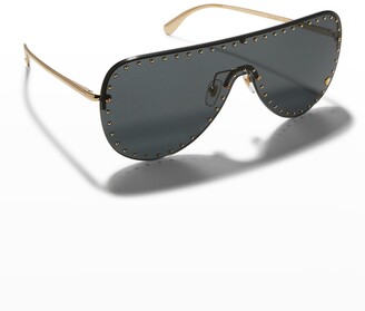 Louis Vuitton Studded Rimless Shield Sunglasses
