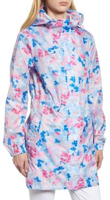 Joules Right as Rain Packable Print Hooded Raincoat