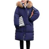 Thumbnail for your product : OGOUGUAN Women's Long Down Coat with Faux Fur Hood Winter Coat Down Jackets (, XXL)