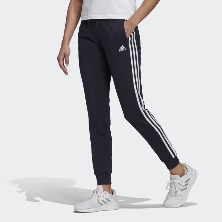 adidas Essentials French Terry 3-Stripes Pants Legend Ink XL Womens -  ShopStyle