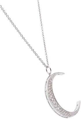 Andrea Fohrman 18kt white gold Luna diamond necklace