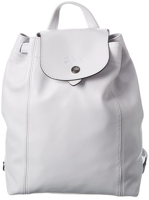 longchamp le pliage leather backpack