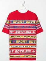 Thumbnail for your product : DSQUARED2 Kids TEEN graphic logo-print T-shirt
