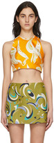Thumbnail for your product : Pucci Orange Farfalle-Print Blouse