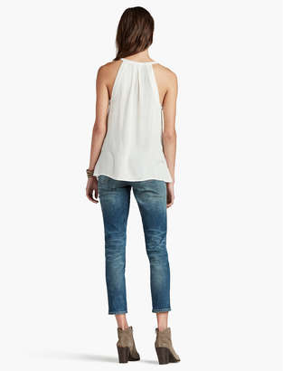 Lucky Brand Medallion Embroidered Angle Tank