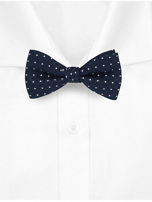 M&S Collection Textured Bow Tie