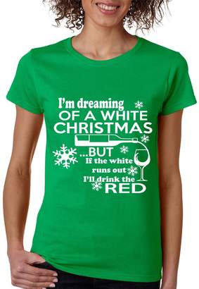 Allntrends Women's T Shirt Drunk Christmas Ugly Sweatshirt Merry Holiday (S, )