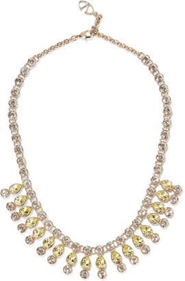 Valentino Gold-plated crystal necklace