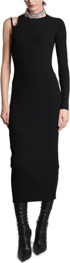 David Koma Cut-Out One Shoulder Midi Dress