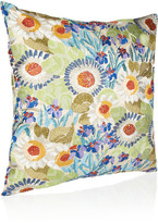 Thumbnail for your product : Missoni Home Arty large embroidered down and feather-filled sateen cushion