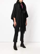 Thumbnail for your product : Twin-Set faux fur poncho