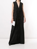 Thumbnail for your product : Rick Owens Tie Front Maxi Dress