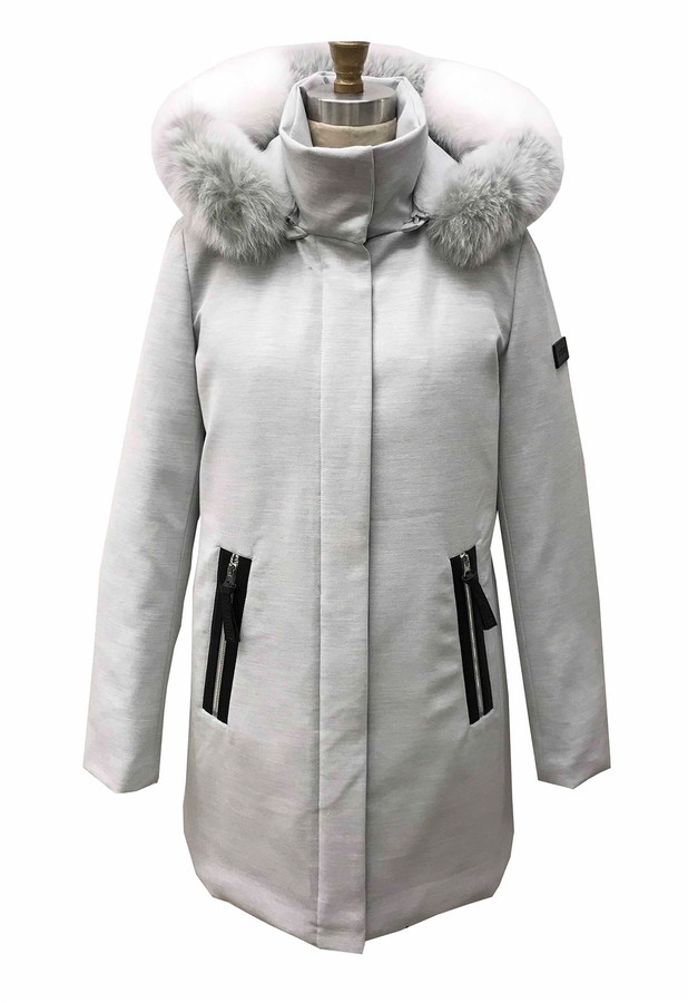 genuine fur trim coat